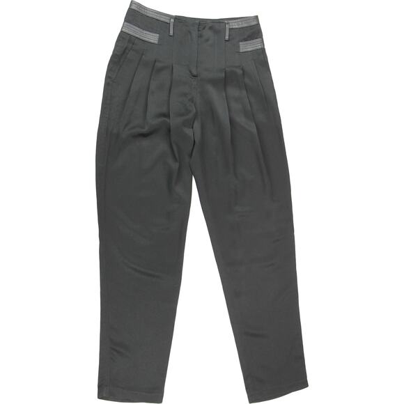 Alexander Wang Dress Leather Trim Womens Pants 4 28 - Picture 1 of 5